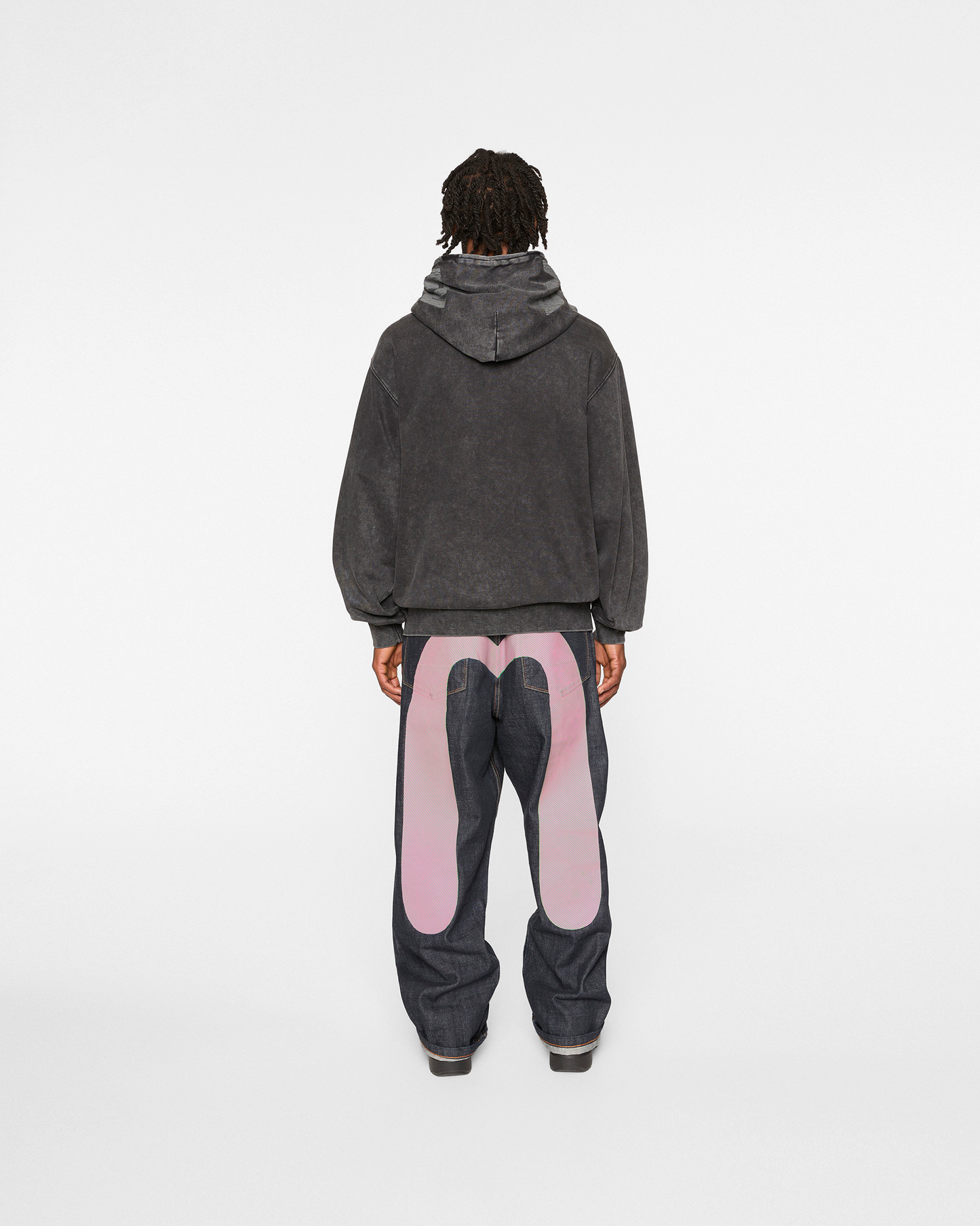 Logo With Seagull Emb. & Printed Hood Sweatshirt