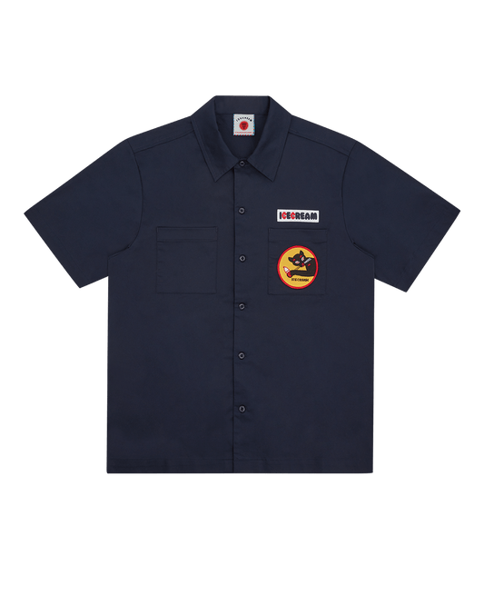 Waitress Camp Collar Shirt - Icecream Europe