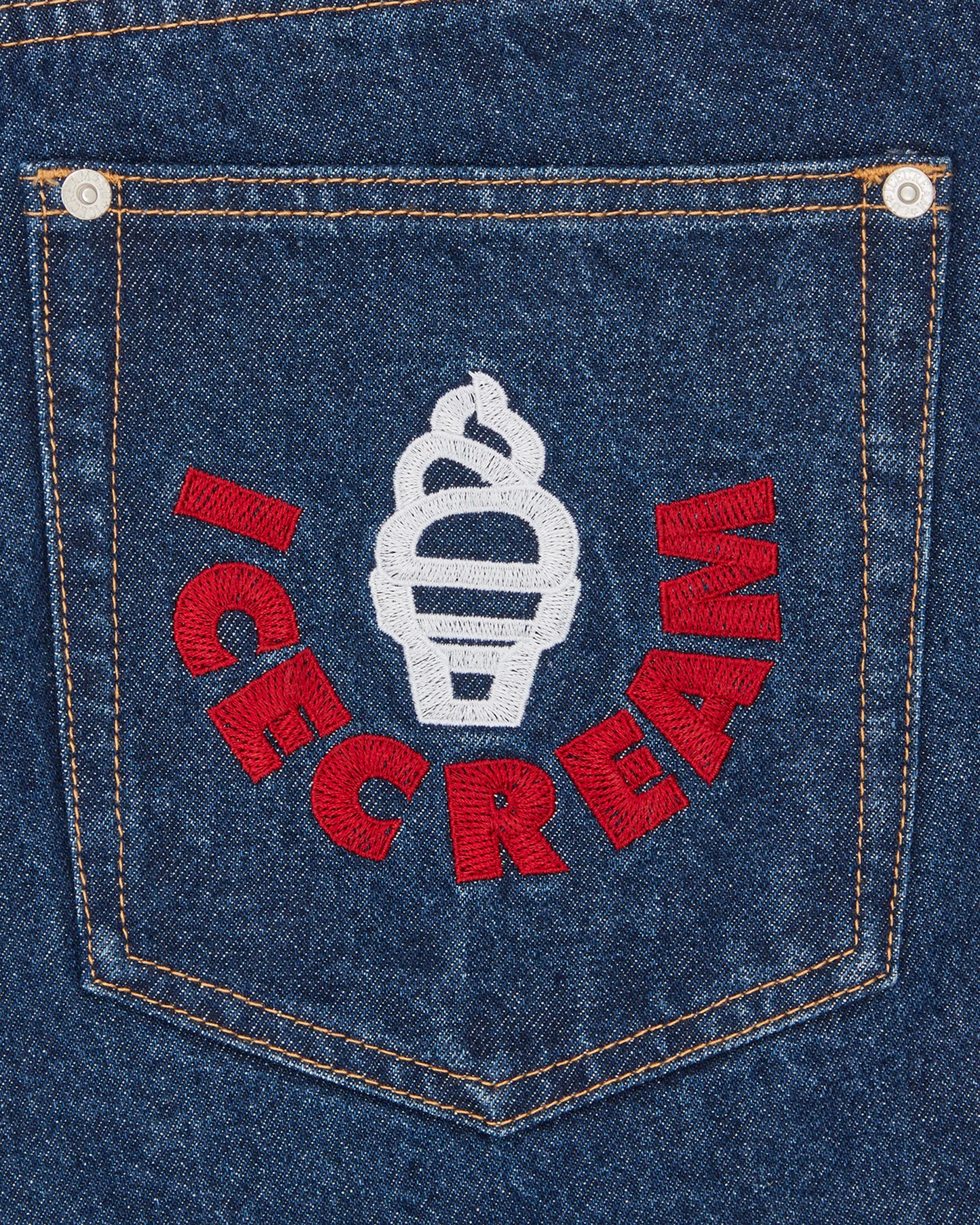 Running Puppy Denim Shorts