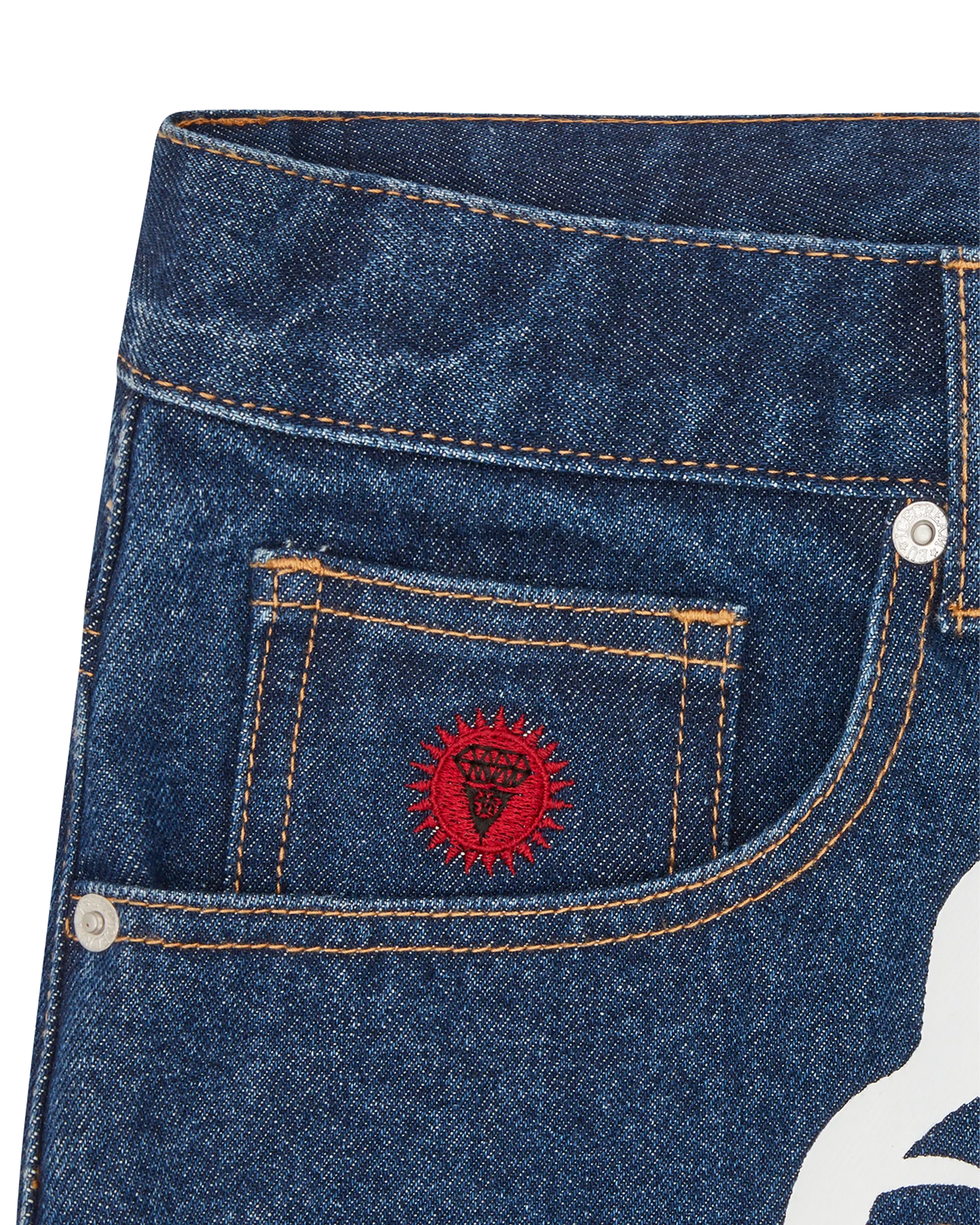 Running Puppy Denim Shorts