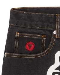 Running Puppy Denim Shorts