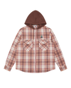 Hooded Flannel Zip Through