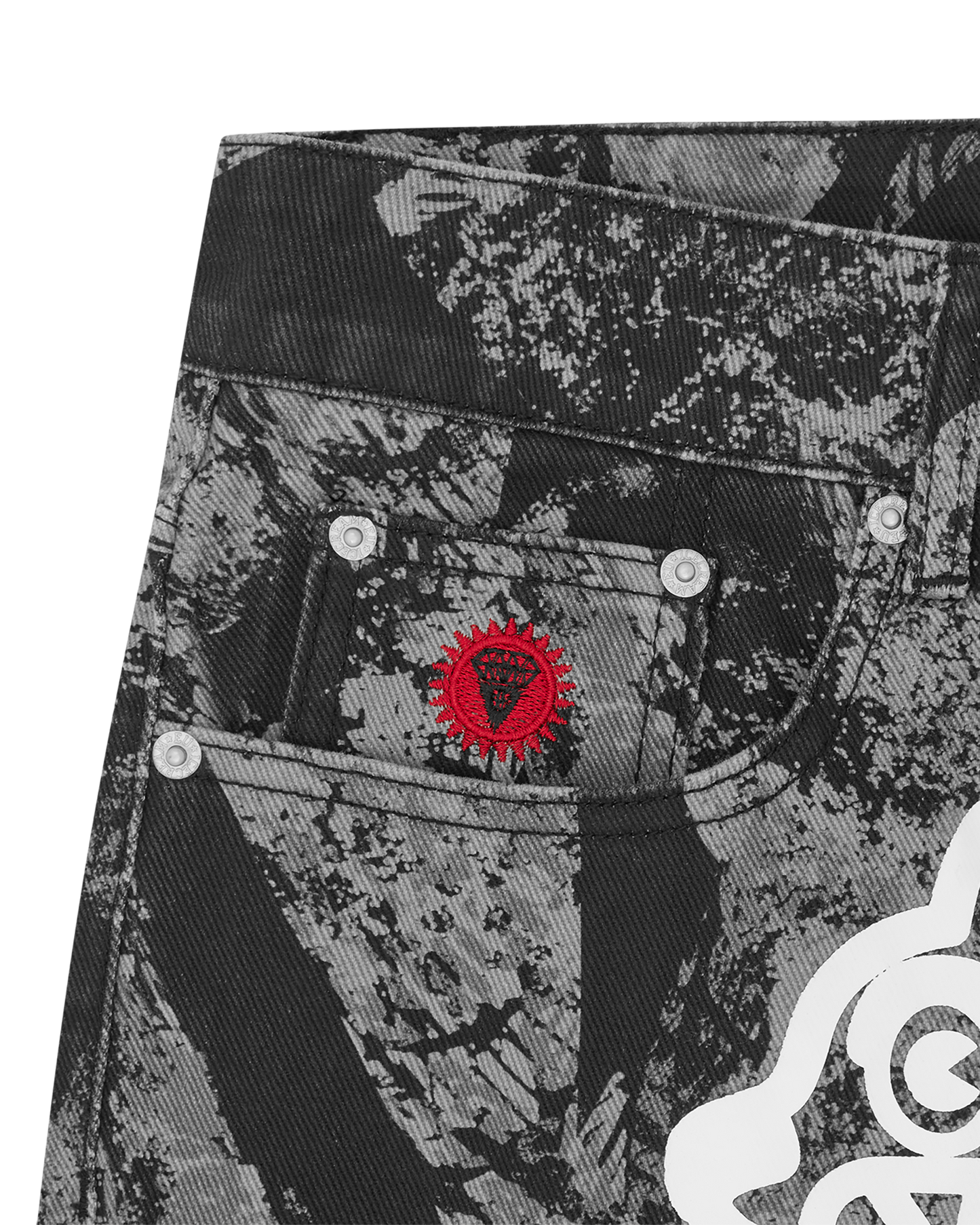 Cone Stamp Denim Pants