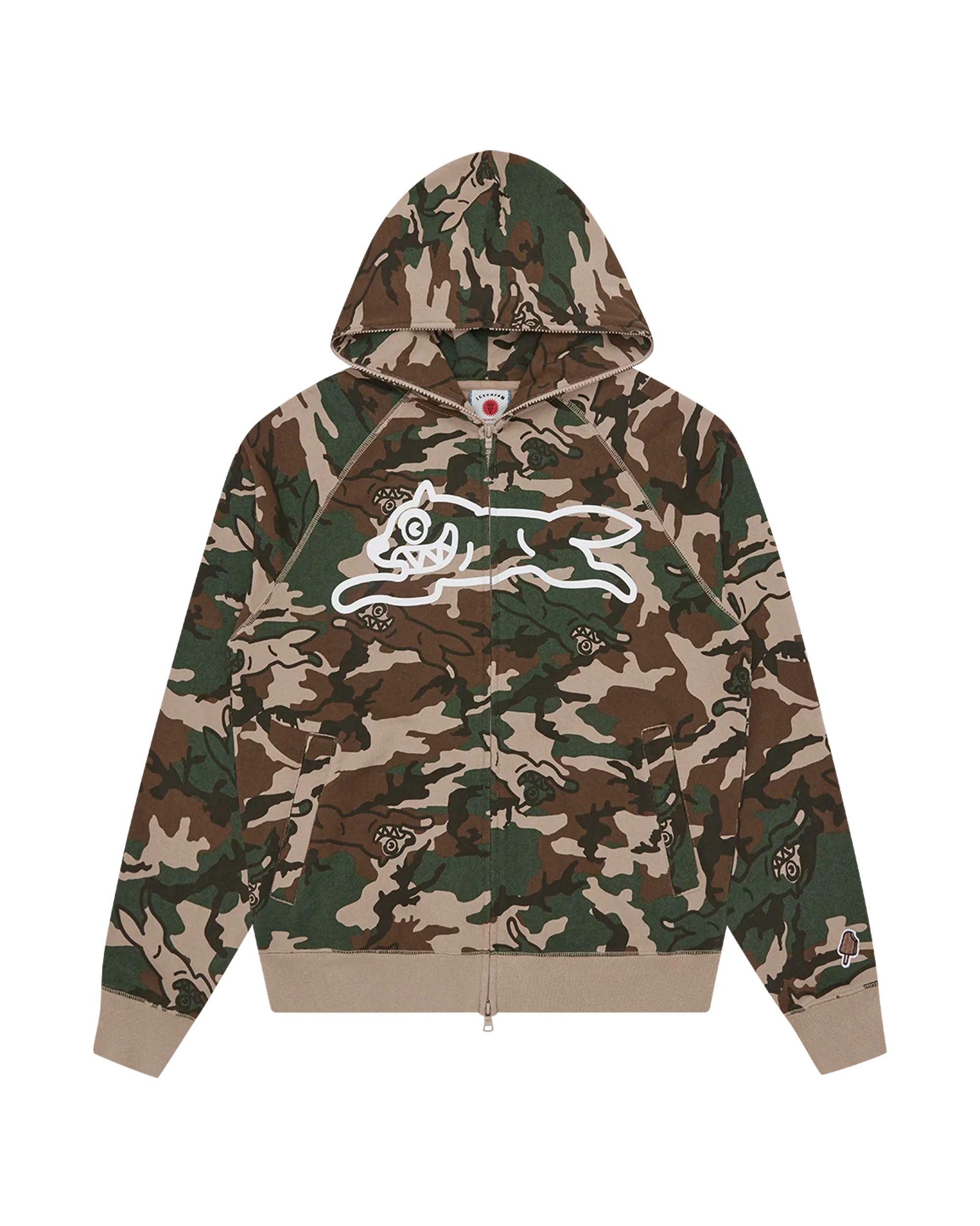 running dog woodland camo zip through hood – Billionaire Boys Club
