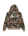 Running Dog Woodland Camo Zip Through Hood