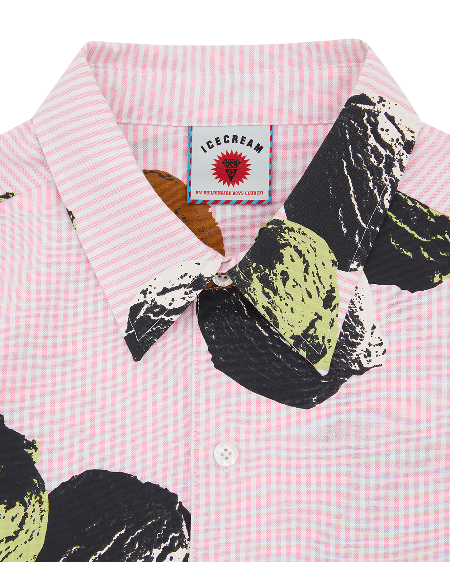ice cream dress shirt Non-Iron Cotton Ice Cream Cone Dress Shirt With Contrast Trim