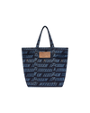 Repeat Logo Denim Tote Bag