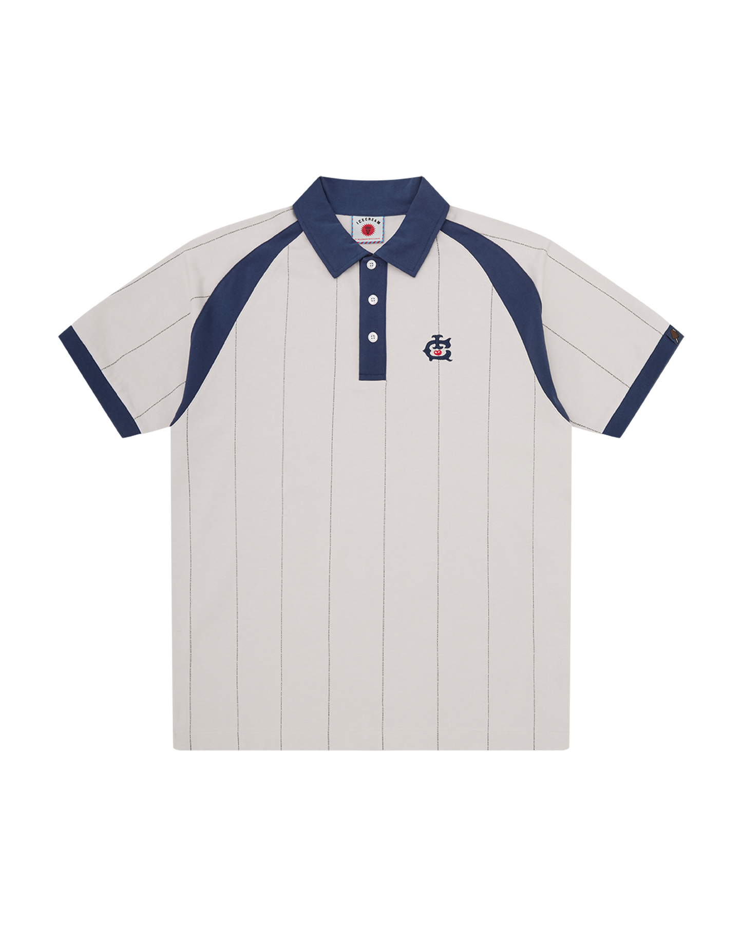Raglan Pinstripe Polo Shirt
