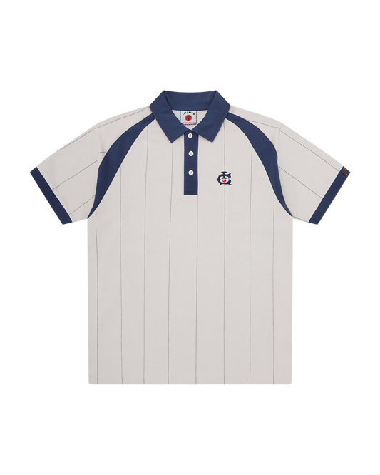 Raglan Pinstripe Polo Shirt