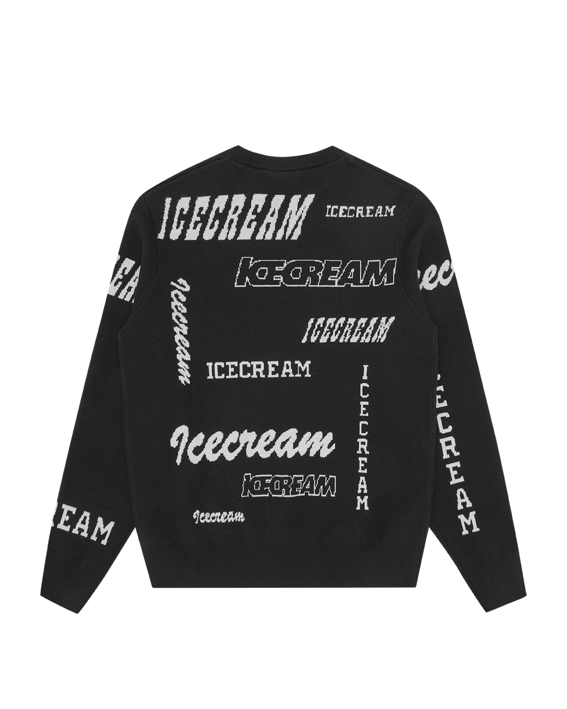 Multi Logo Knit Crewneck