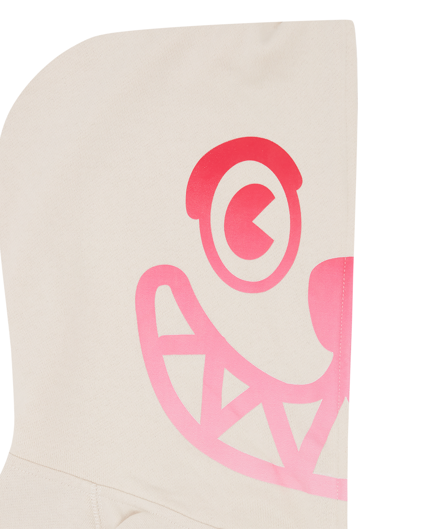 Gradient Smiley Zip Through Hood