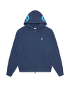 Gradient Smiley Zip Through Hood