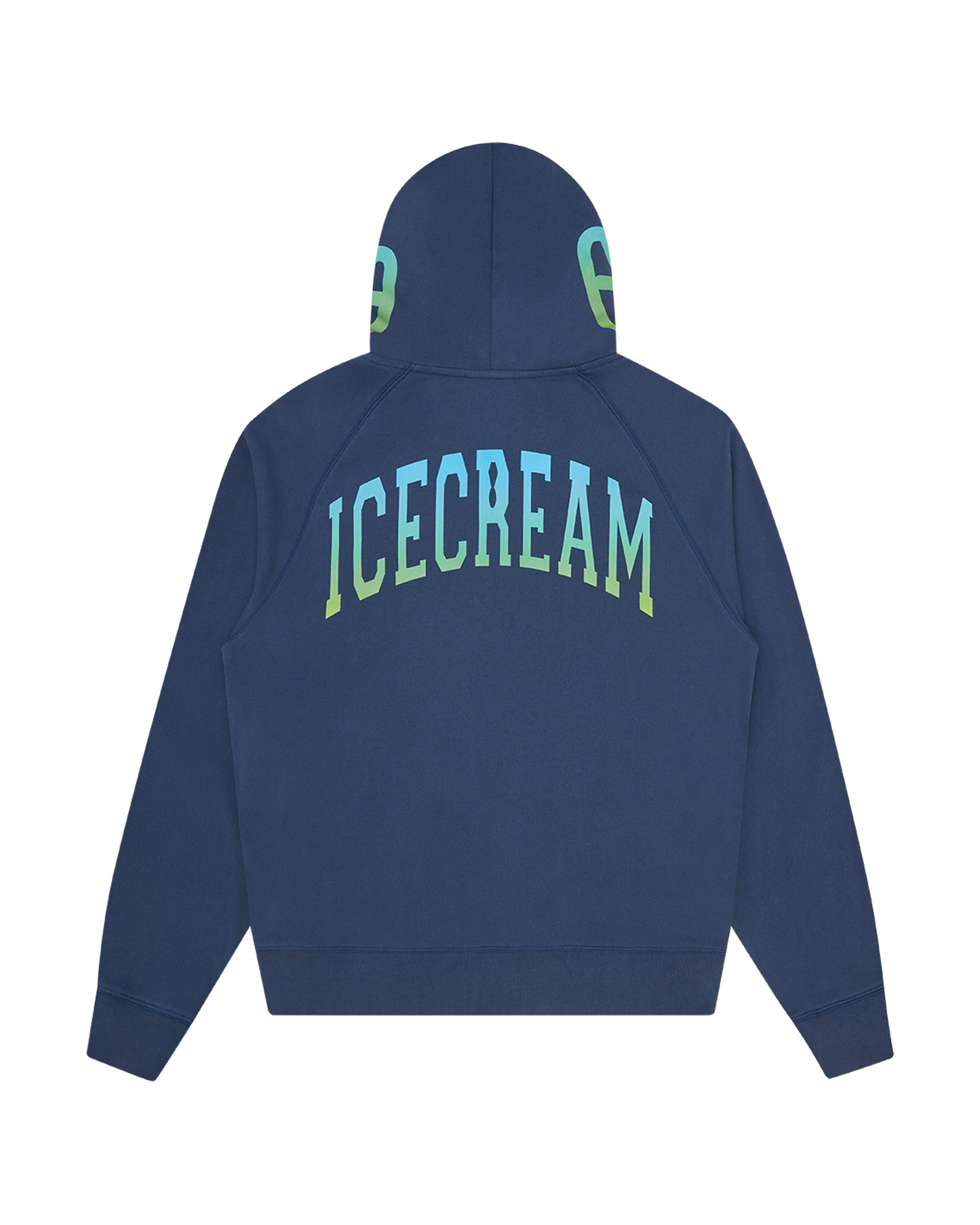 Gradient Smiley Zip Through Hood