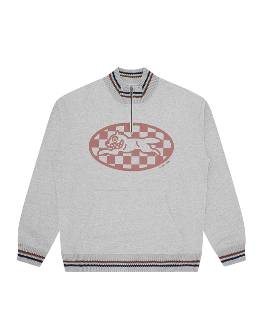 Checker Running Dog Quarter Zip
