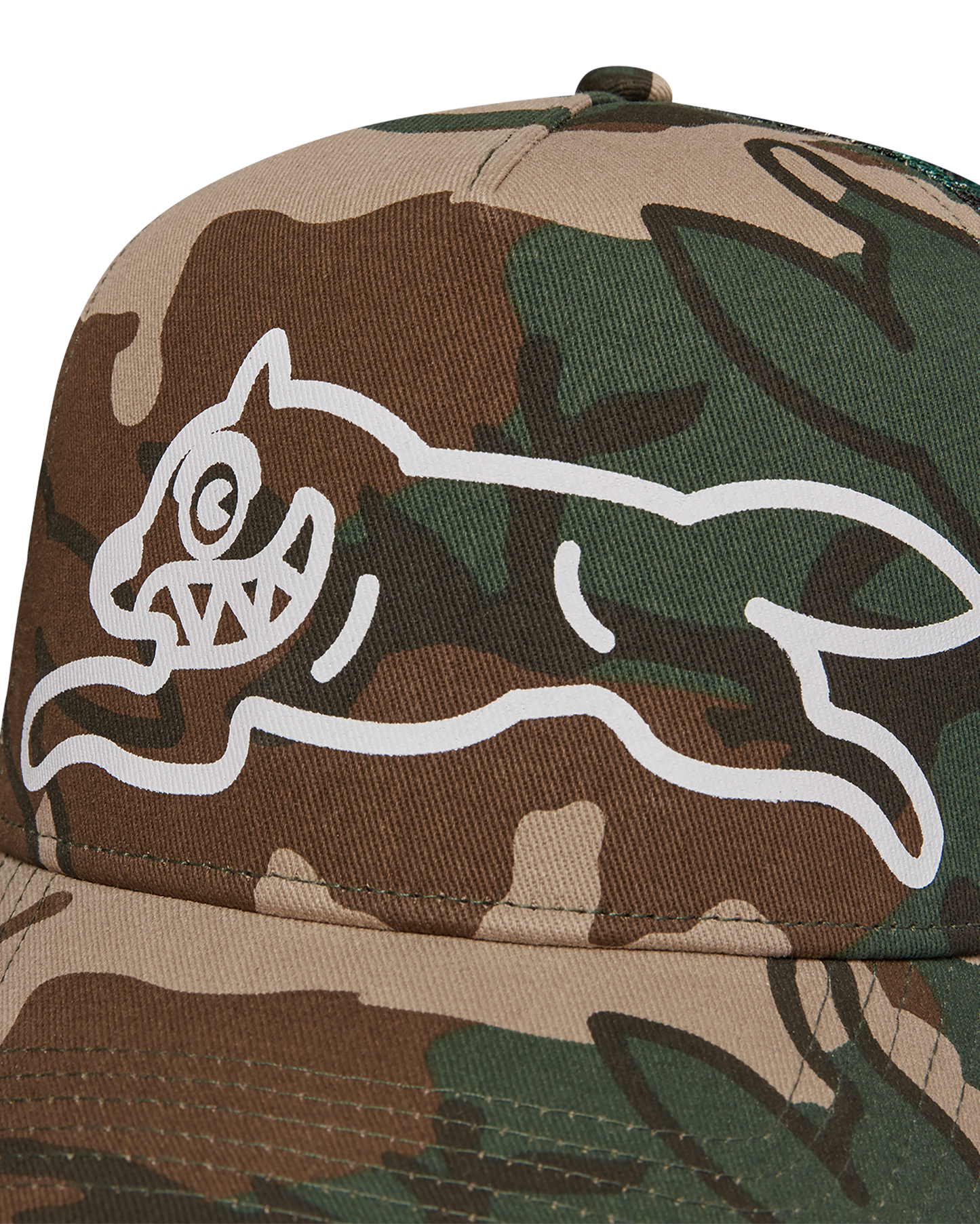 Running Dog Woodland Camo Trucker Cap
