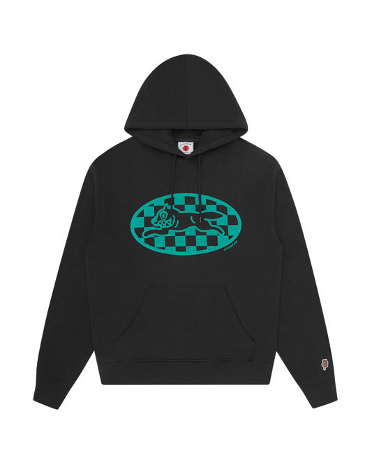 Checker Running Dog Popover Hood