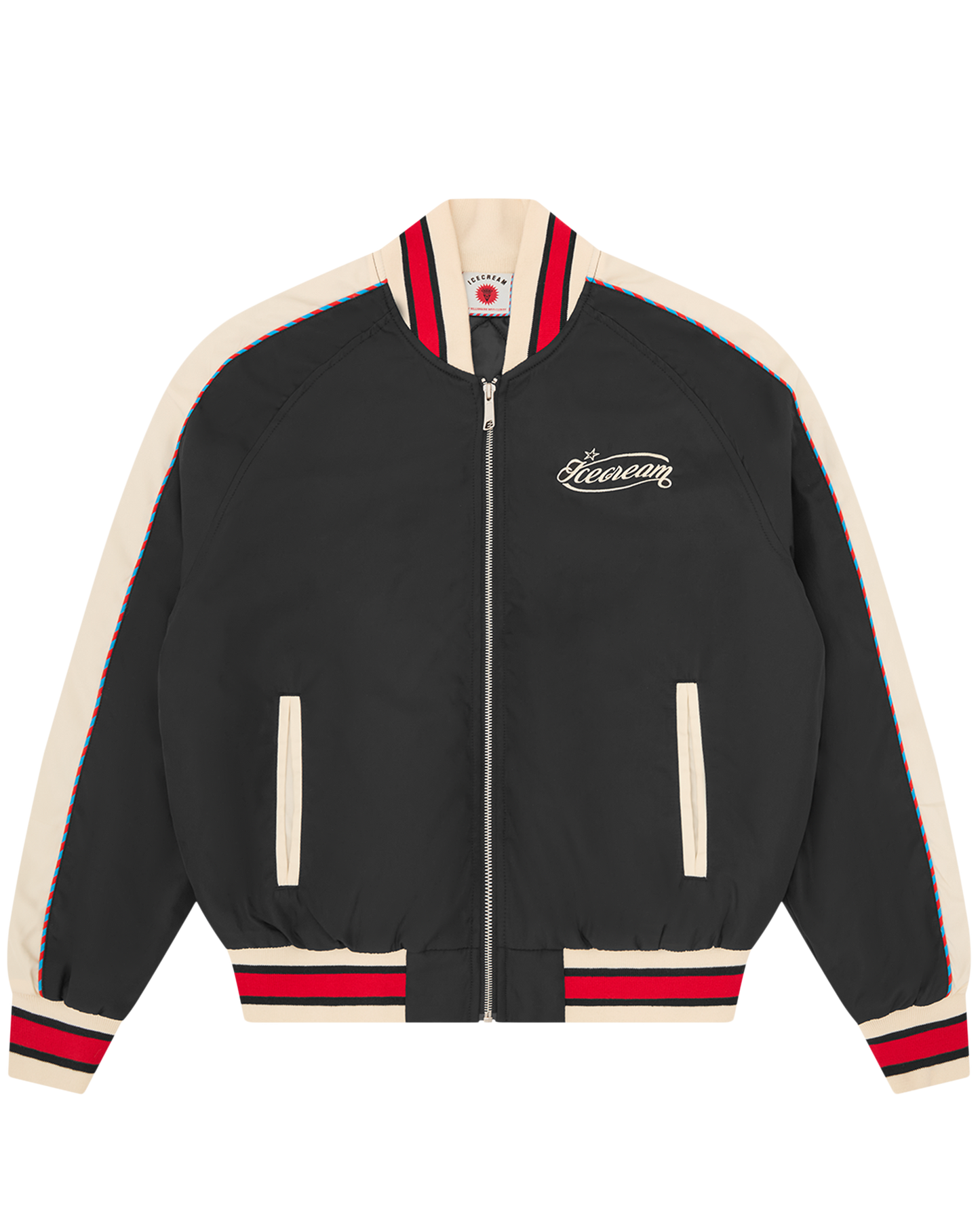 Running Dog Satin Bomber Jacket