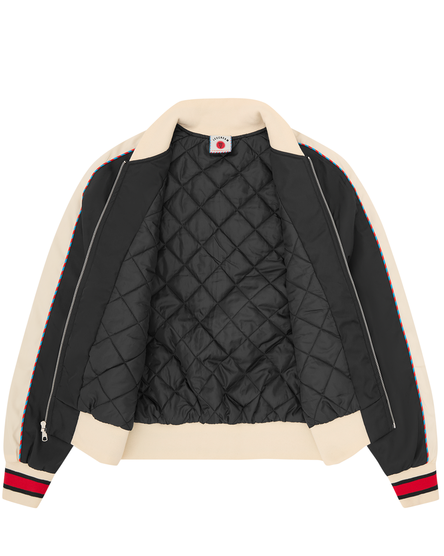 Running Dog Satin Bomber Jacket