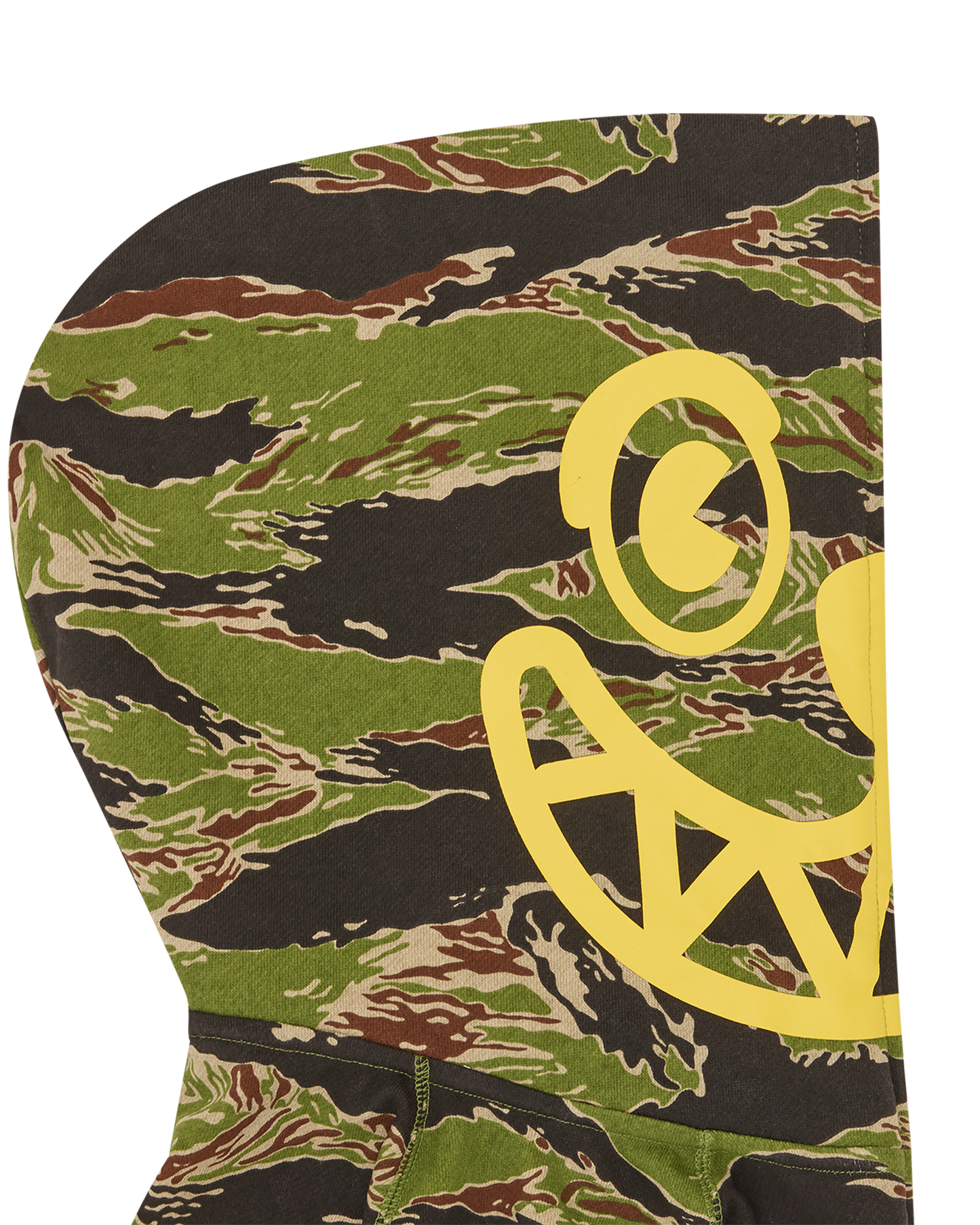 Smiley Tiger Stripe Full Zip-Through Hood