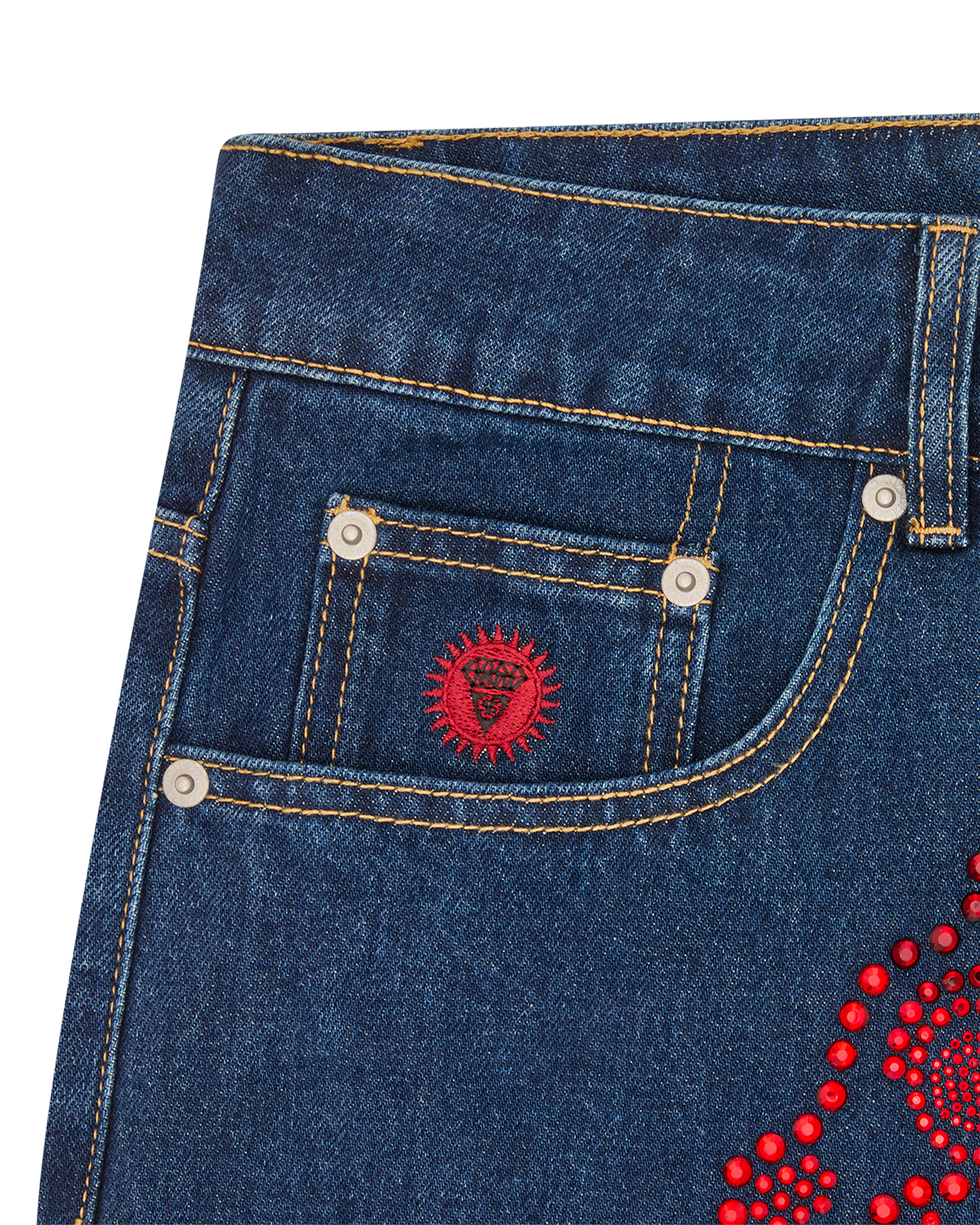 Crystal Running Dog Denim Pant