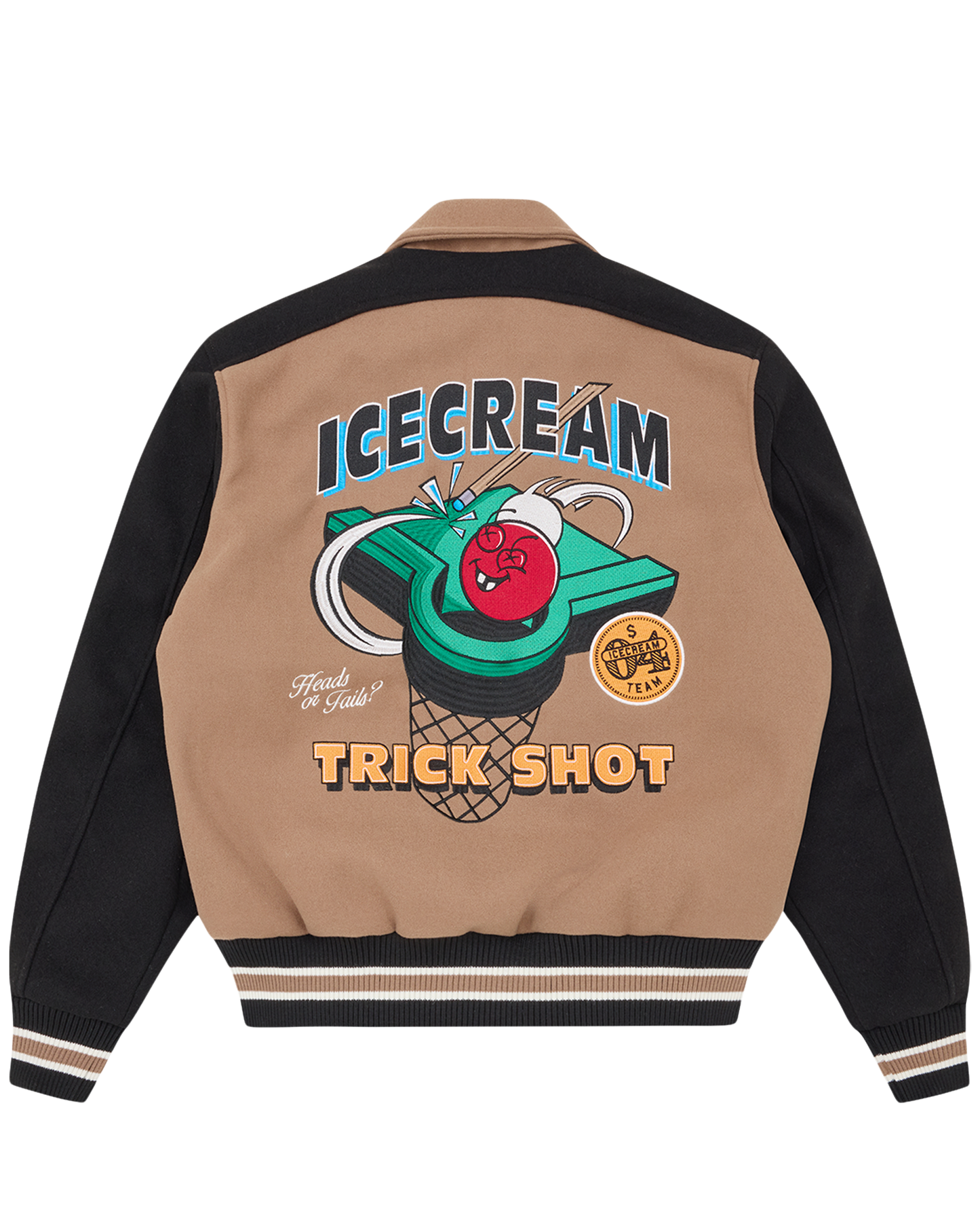 Trick Shot Collared Varsity Jacket