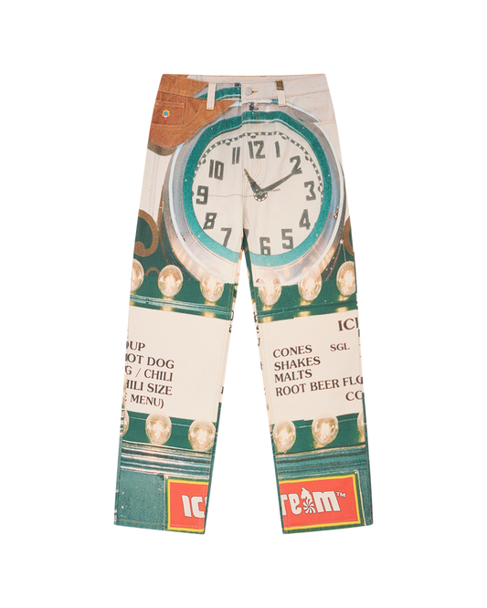 Parlor Double Scoop Denim Pants