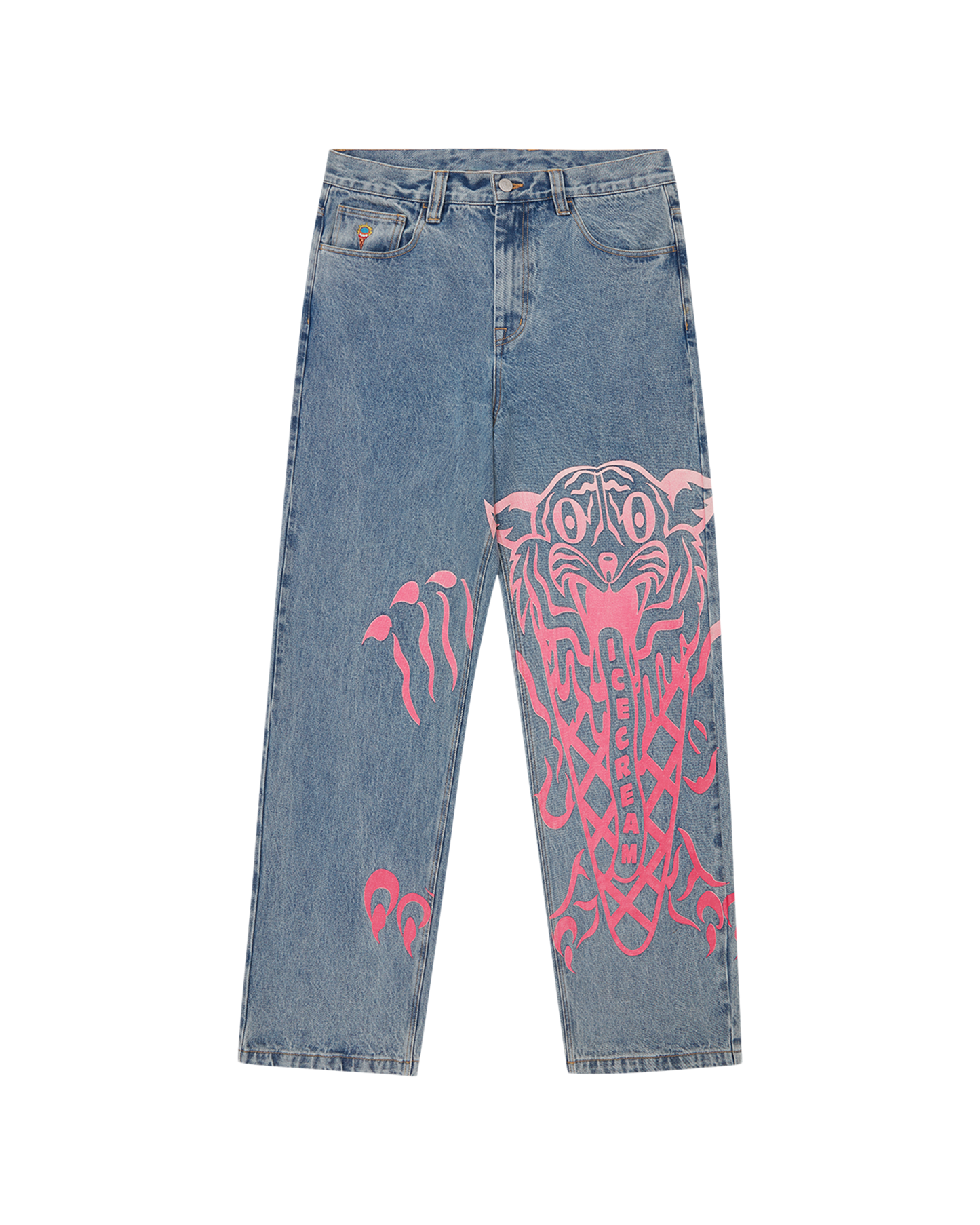 Tiger Triple Scoop Denim Pants