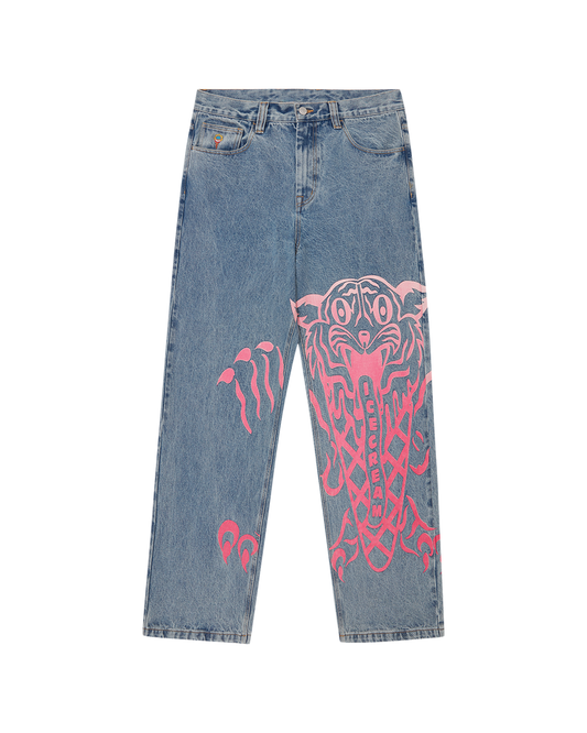 Tiger Triple Scoop Denim Pants