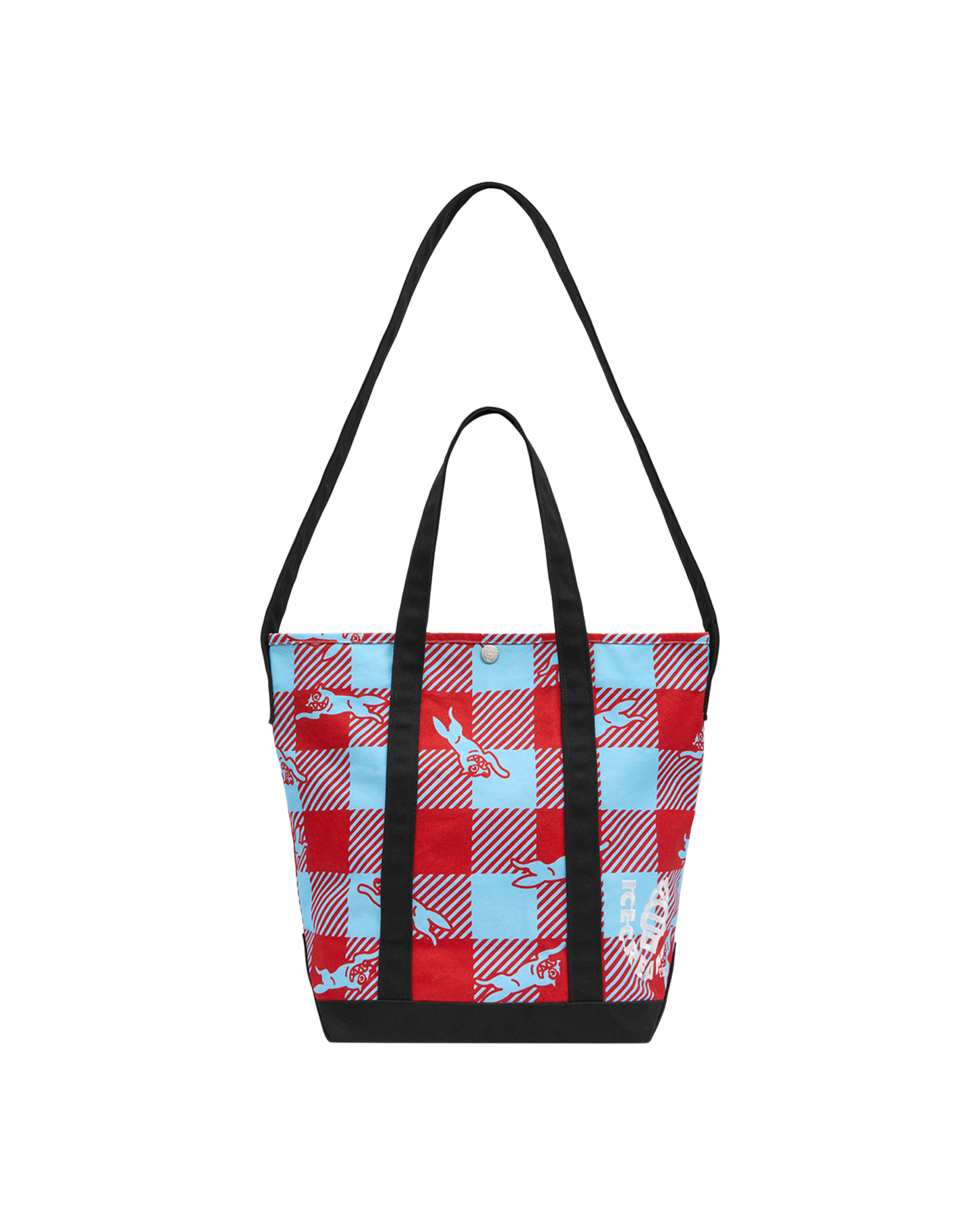 Checker Running Dog Tote Bag