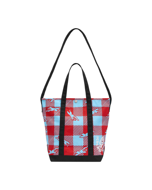 Checker Running Dog Tote Bag