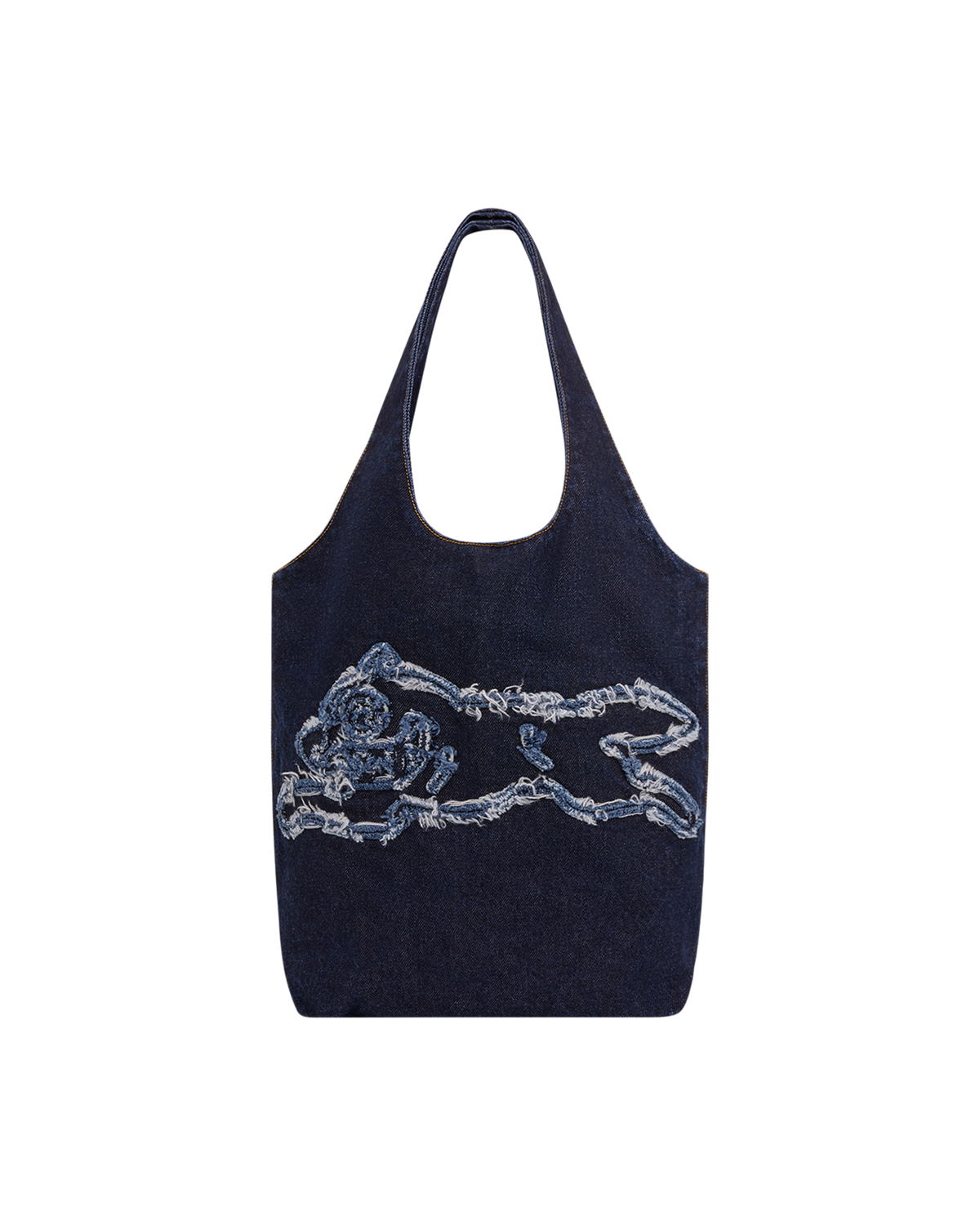 Womens Applique Running Dog Tote Bag