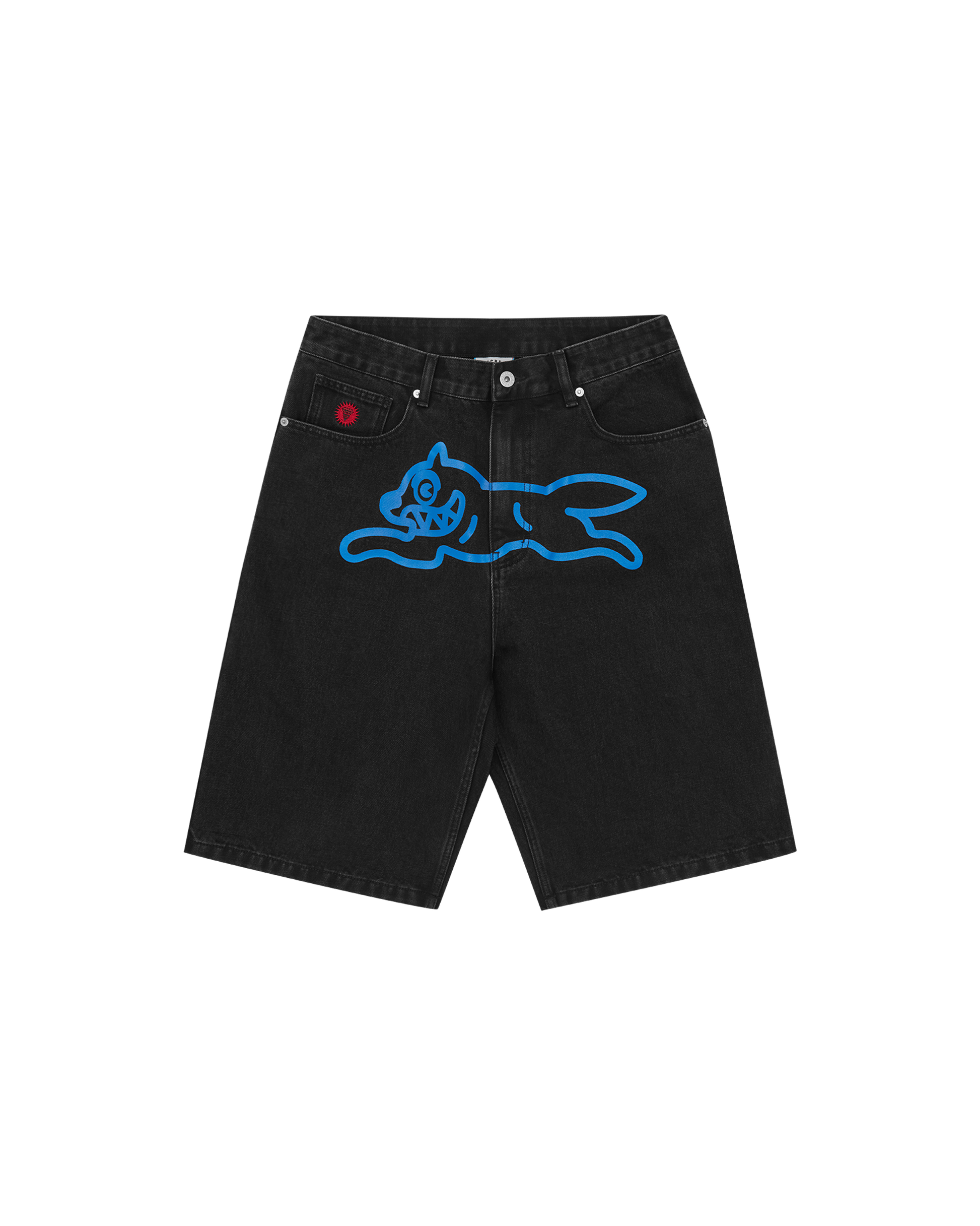 Running Dog Denim Shorts
