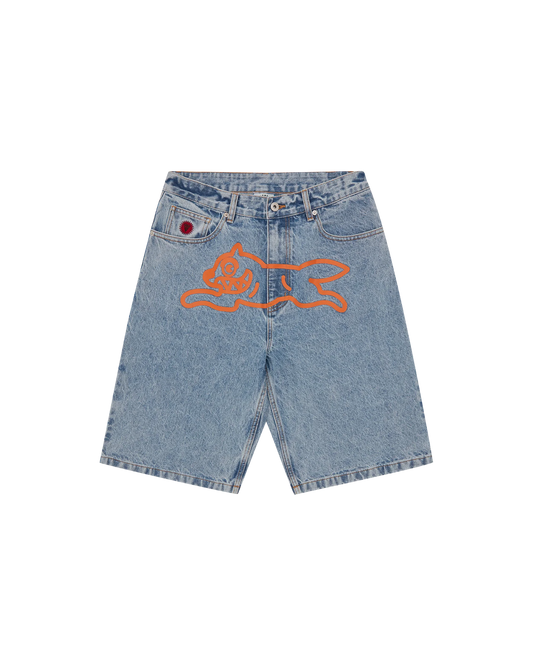 Running Dog Denim Shorts