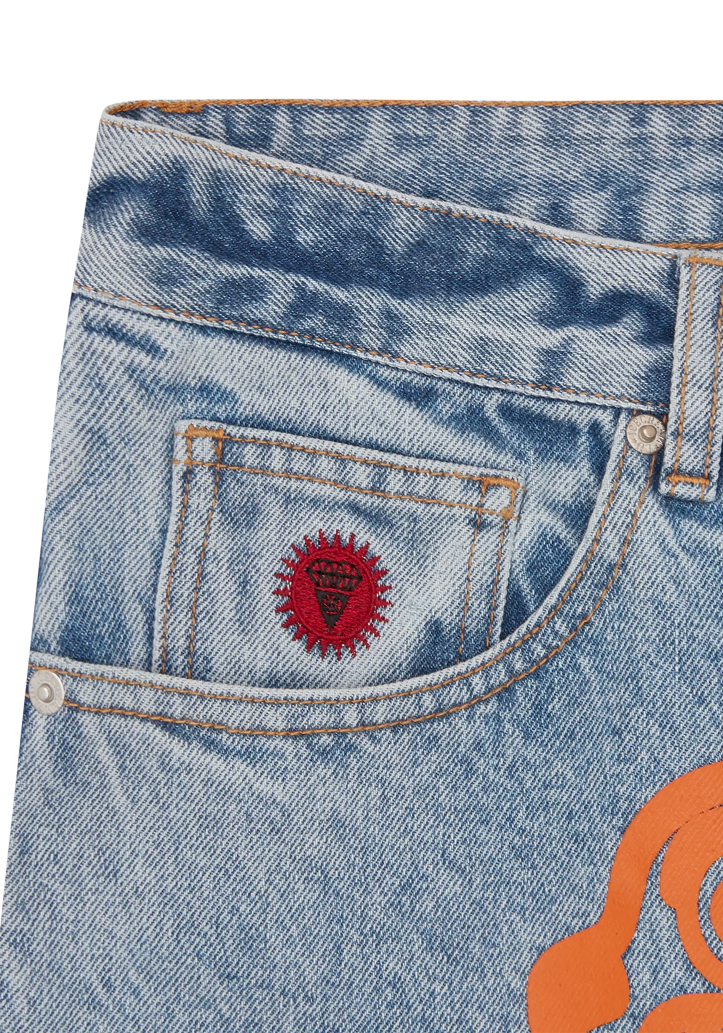 Running Dog Denim Shorts