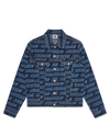 Repeat Logo Denim Trucker Jacket