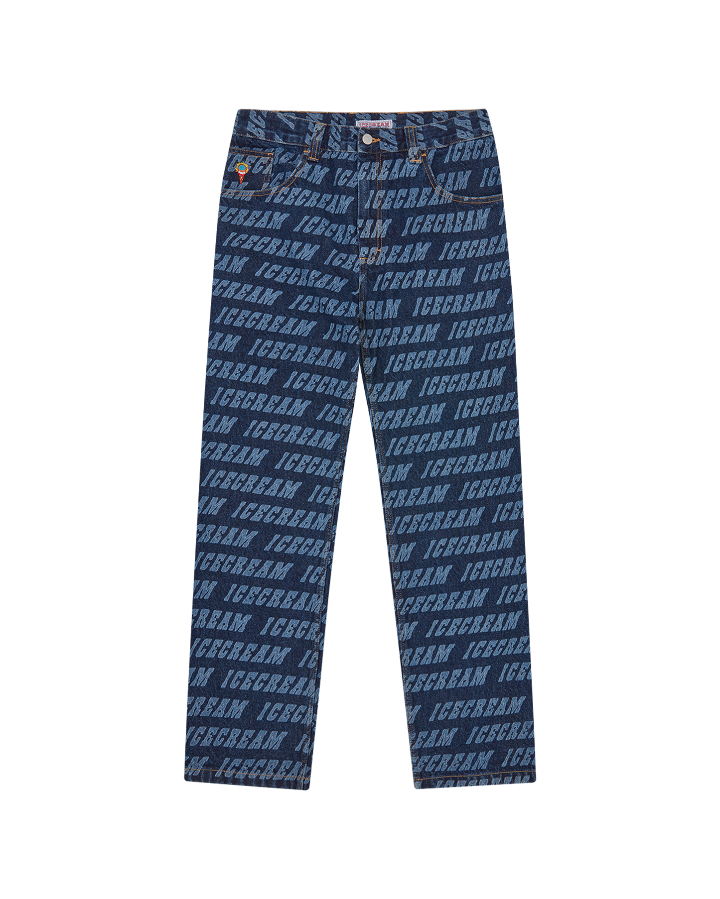 Repeat Logo Double Scoop Denim Pant