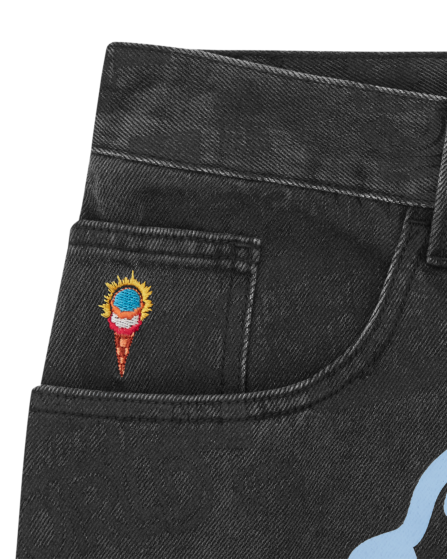 Every Flavour Double Scoop Denim Pants