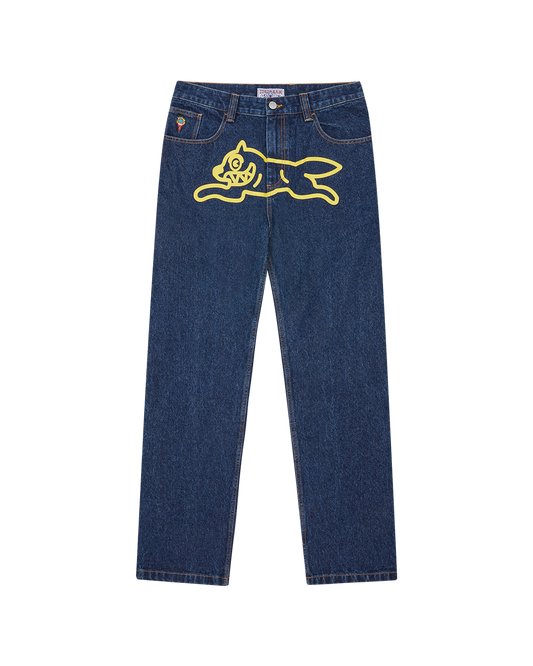 Running Dog Double Scoop Denim Pants