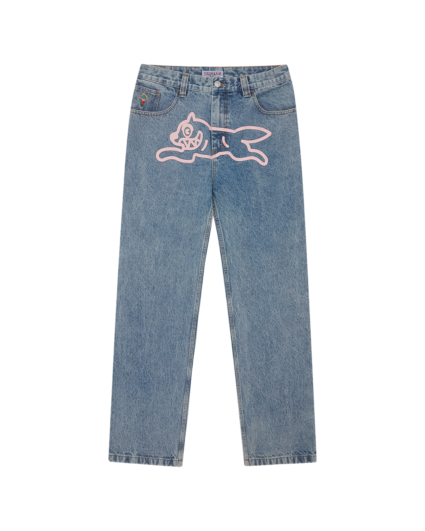 Running Dog Double Scoop Denim Pants