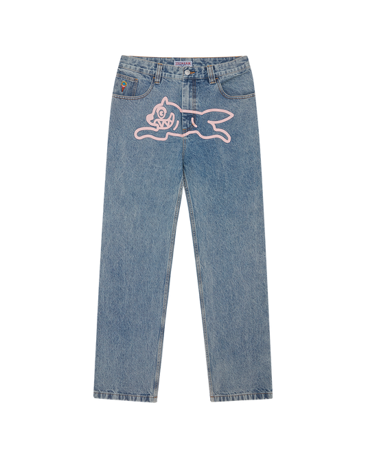 Running Dog Double Scoop Denim Pants
