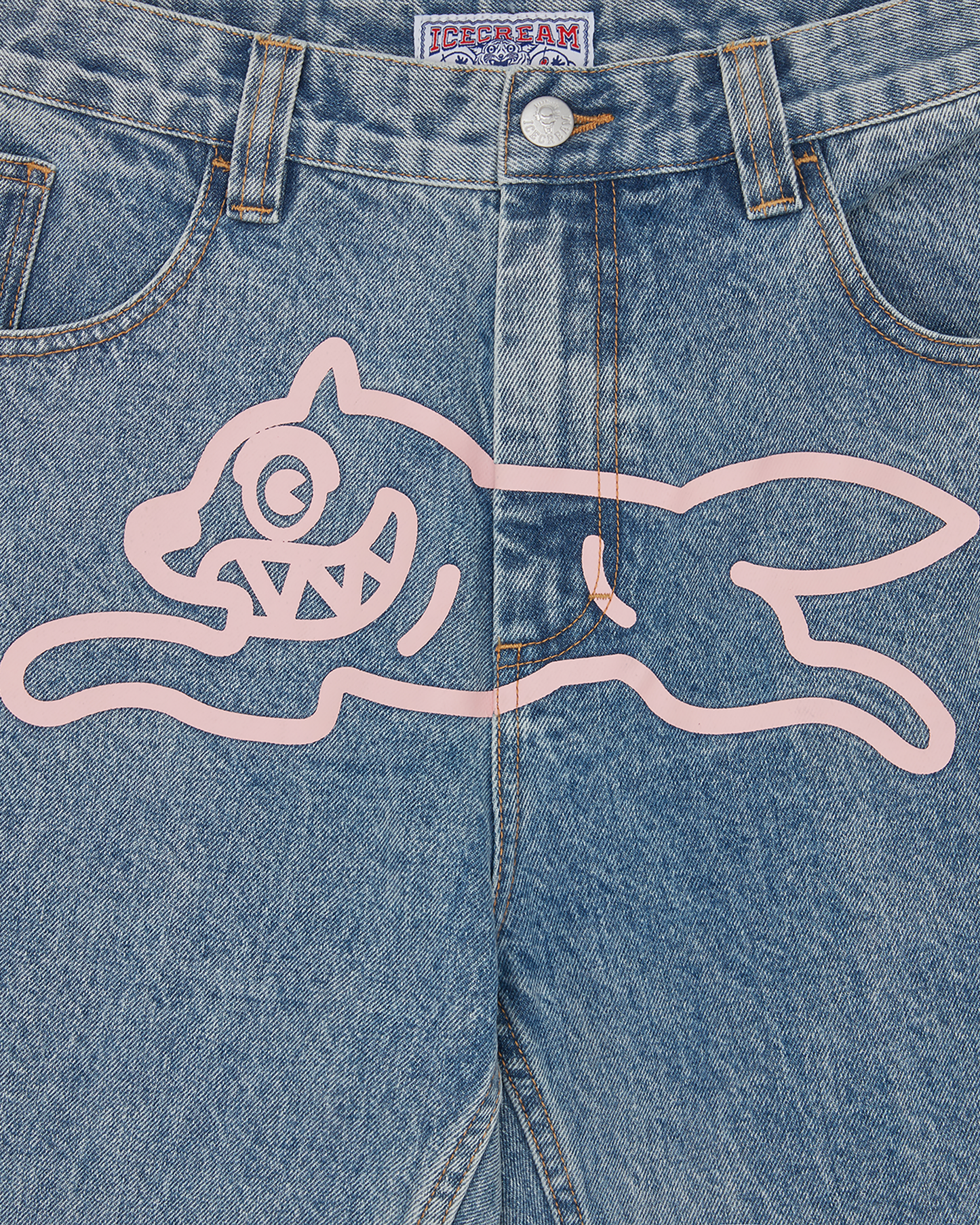 Running Dog Double Scoop Denim Pants