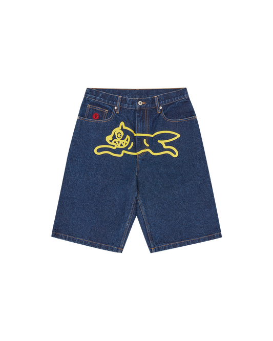Running Dog Denim Shorts