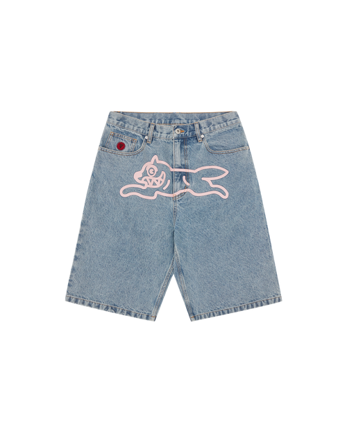 societydenobodies RAVER DENIM SHORTS デニム Blue Distressed Denim Shorts – Racer Worldwide