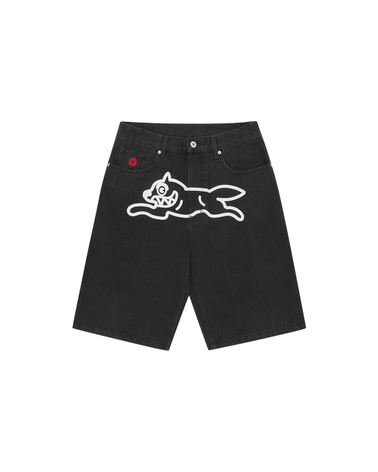 Running Dog Denim Shorts