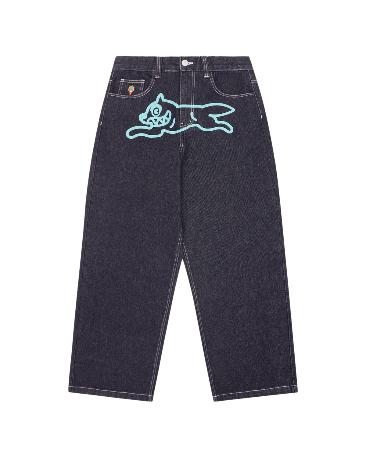 Triple Scoop Running Dog Denim Pants