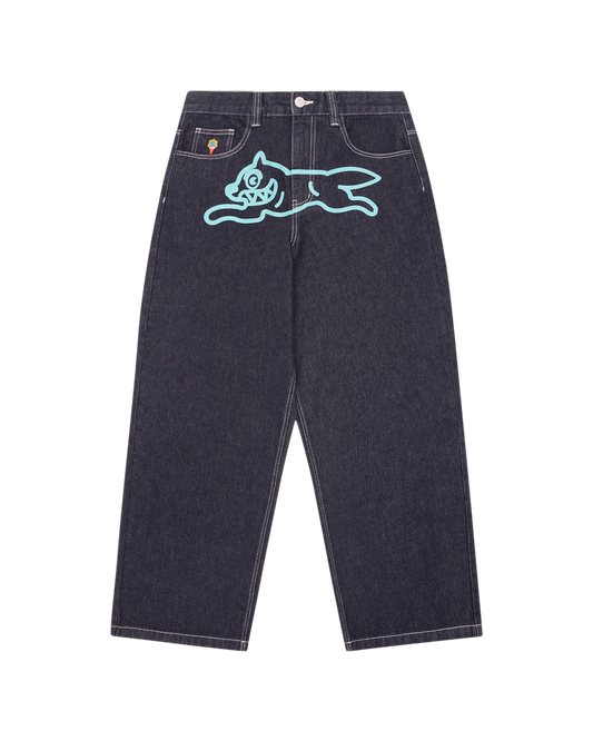 Triple Scoop Running Dog Denim Pants