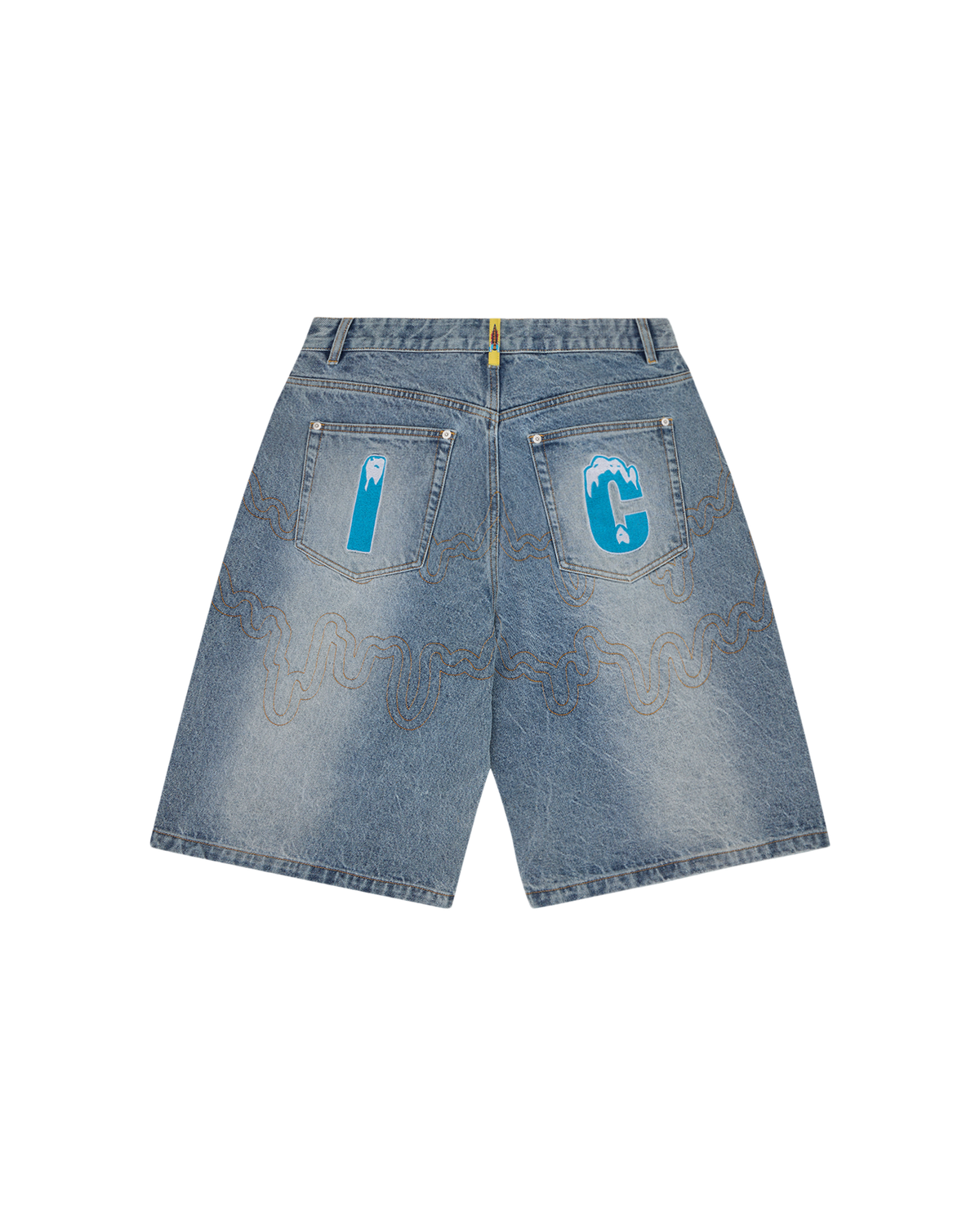Drippy Denim Shorts