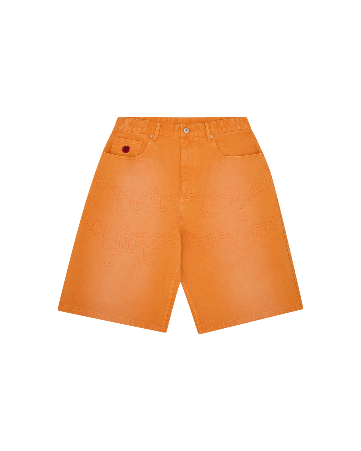 Drippy Denim Shorts