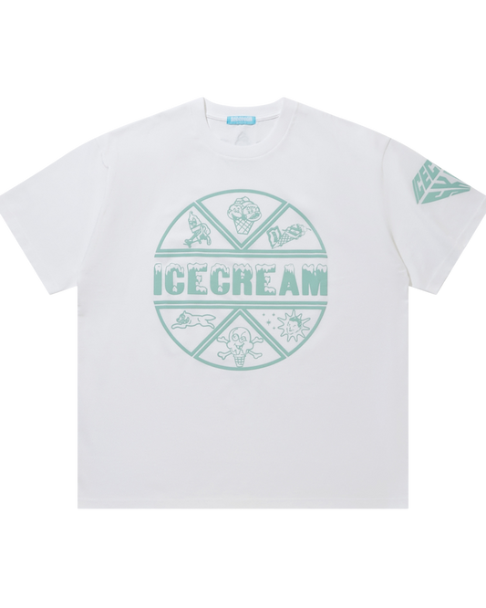 Puff Print Cotton T-shirt Icecream