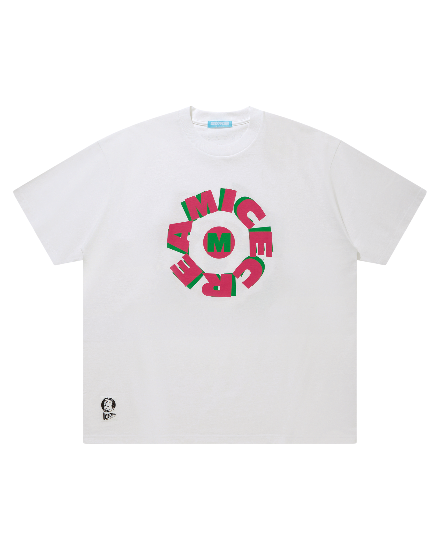 Icecream x Sarcastic Cotton T-Shirt Circle